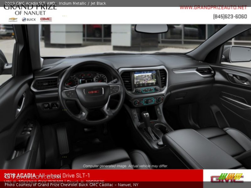 Iridium Metallic / Jet Black 2019 GMC Acadia SLT AWD
