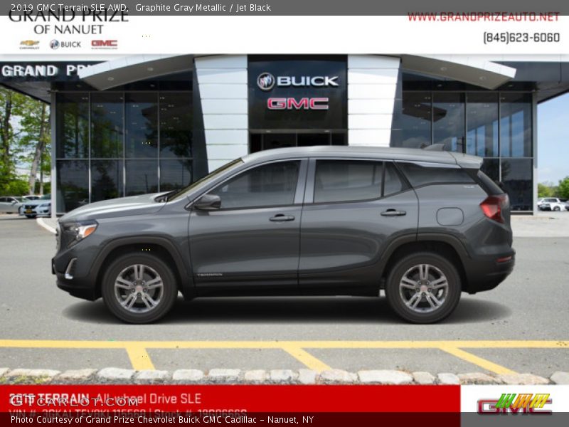 Graphite Gray Metallic / Jet Black 2019 GMC Terrain SLE AWD