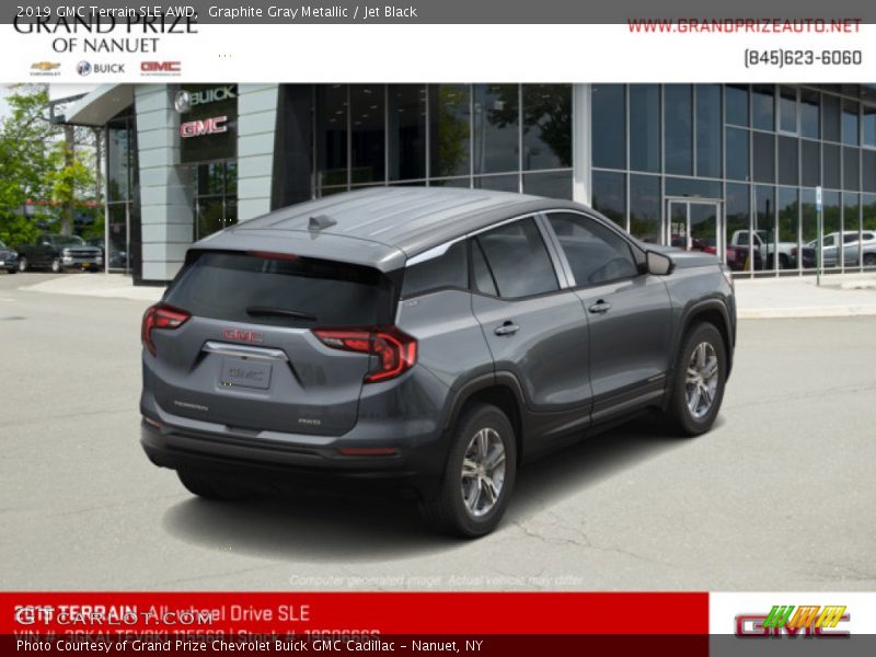 Graphite Gray Metallic / Jet Black 2019 GMC Terrain SLE AWD