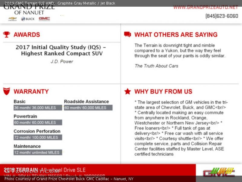 Graphite Gray Metallic / Jet Black 2019 GMC Terrain SLE AWD