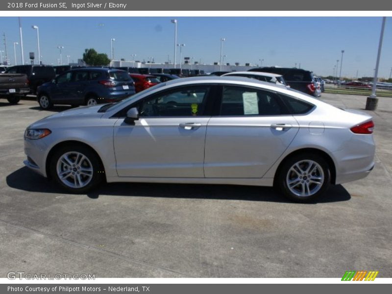 Ingot Silver / Ebony 2018 Ford Fusion SE