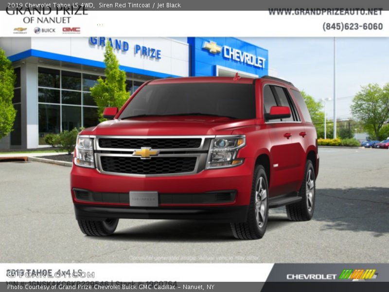Siren Red Tintcoat / Jet Black 2019 Chevrolet Tahoe LS 4WD