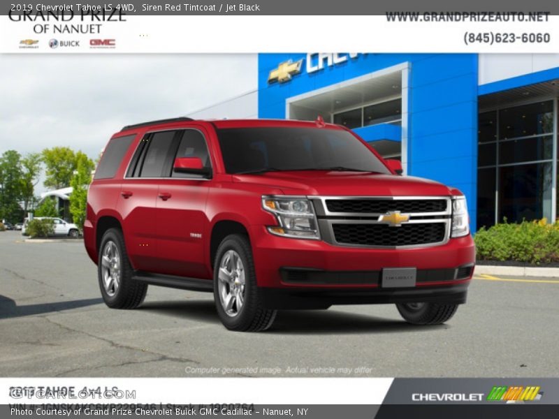 Siren Red Tintcoat / Jet Black 2019 Chevrolet Tahoe LS 4WD