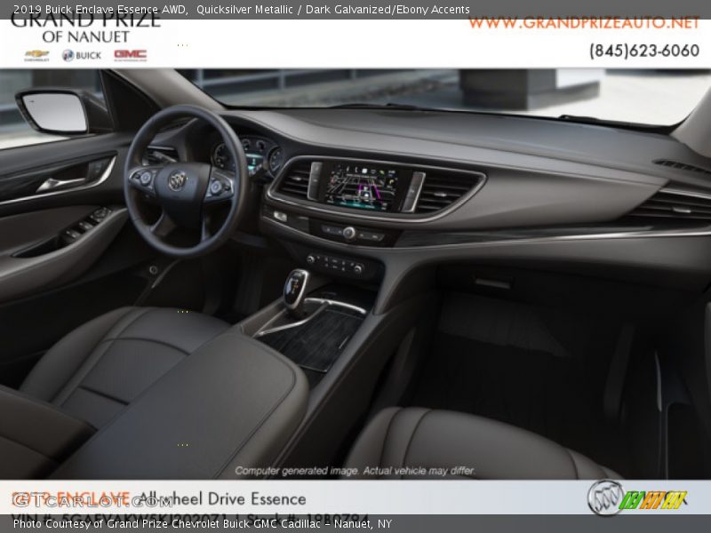 Quicksilver Metallic / Dark Galvanized/Ebony Accents 2019 Buick Enclave Essence AWD