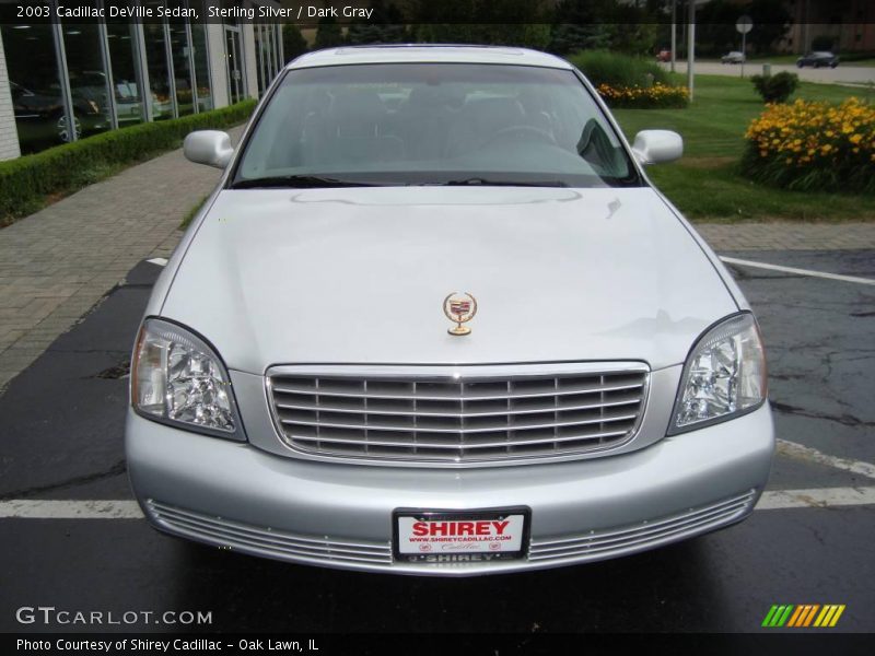 Sterling Silver / Dark Gray 2003 Cadillac DeVille Sedan