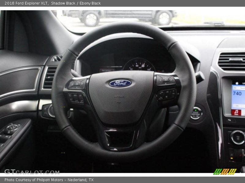 Shadow Black / Ebony Black 2018 Ford Explorer XLT