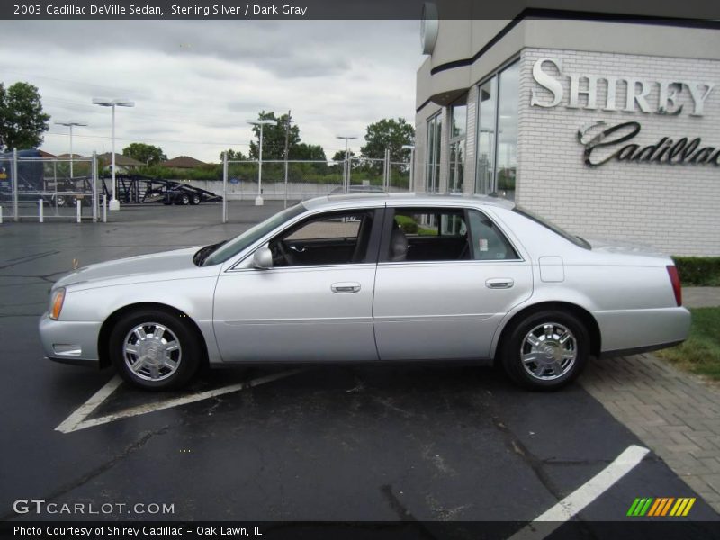 Sterling Silver / Dark Gray 2003 Cadillac DeVille Sedan