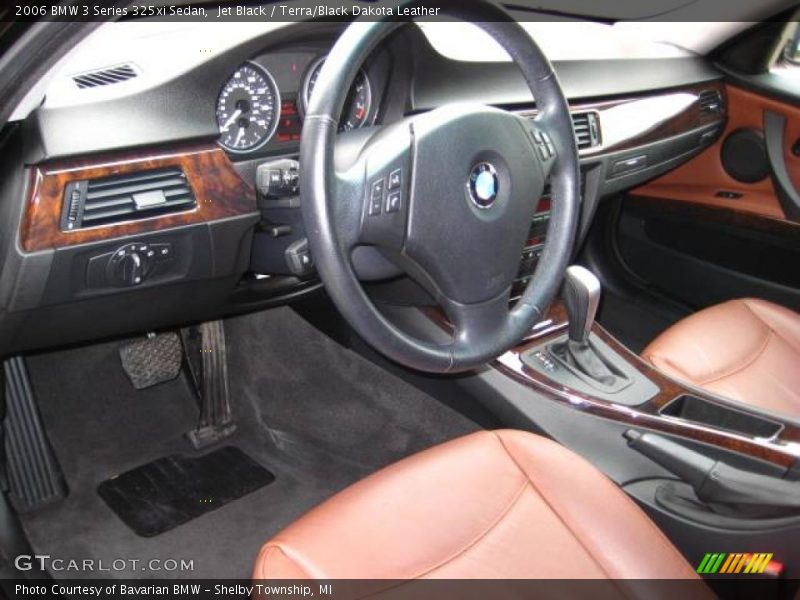 Jet Black / Terra/Black Dakota Leather 2006 BMW 3 Series 325xi Sedan