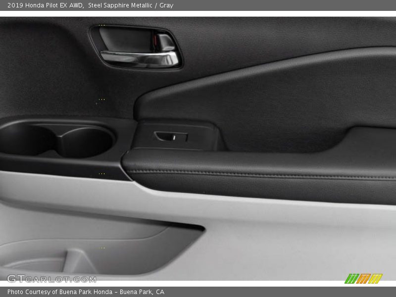 Steel Sapphire Metallic / Gray 2019 Honda Pilot EX AWD