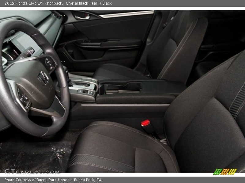 Crystal Black Pearl / Black 2019 Honda Civic EX Hatchback