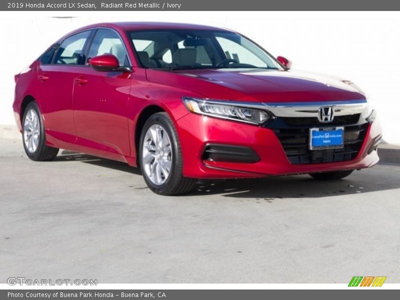 Radiant Red Metallic / Ivory 2019 Honda Accord LX Sedan