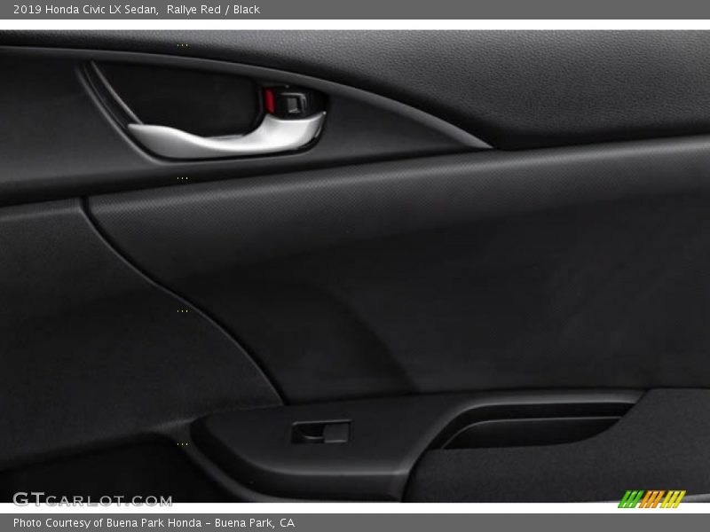 Rallye Red / Black 2019 Honda Civic LX Sedan