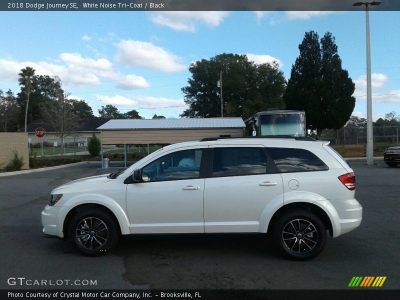 White Noise Tri-Coat / Black 2018 Dodge Journey SE