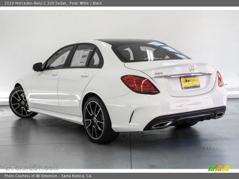 Polar White / Black 2019 Mercedes-Benz C 300 Sedan