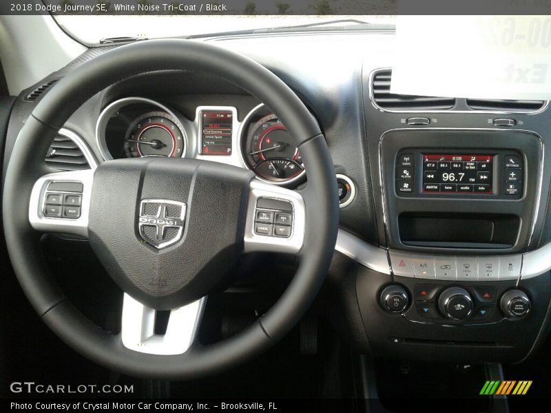White Noise Tri-Coat / Black 2018 Dodge Journey SE