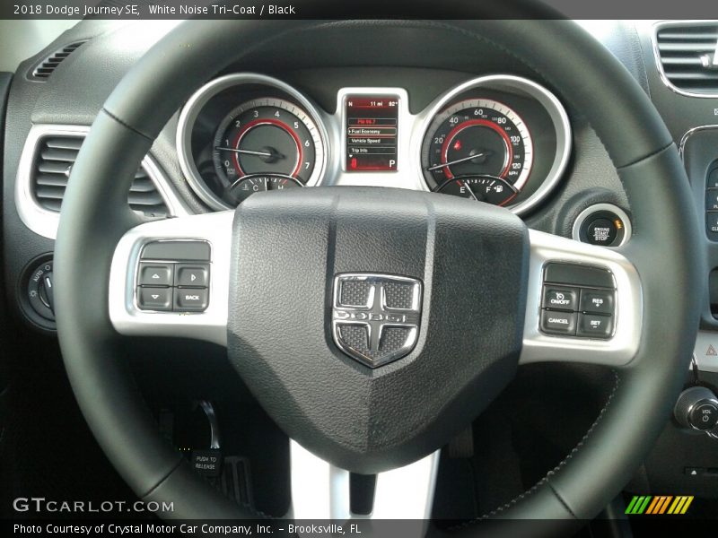 White Noise Tri-Coat / Black 2018 Dodge Journey SE