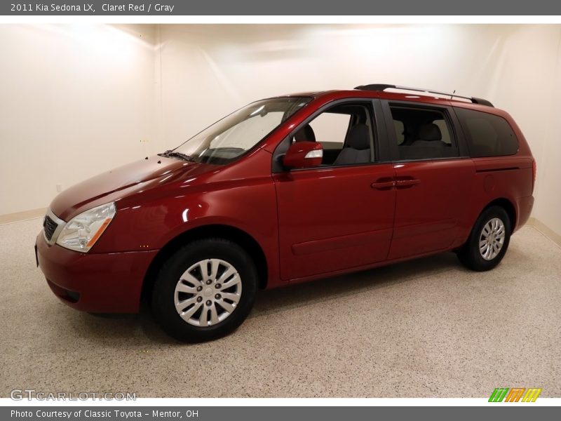 Claret Red / Gray 2011 Kia Sedona LX