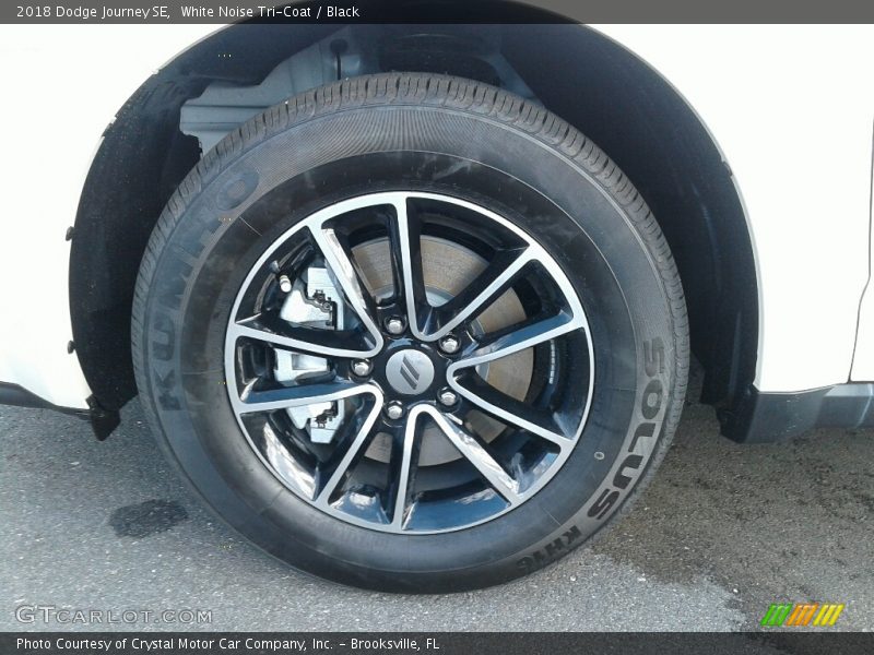 White Noise Tri-Coat / Black 2018 Dodge Journey SE