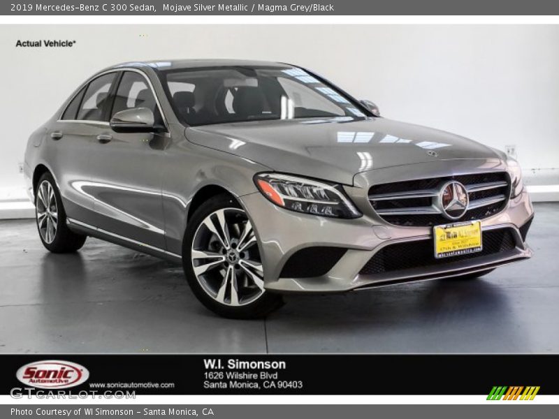 Mojave Silver Metallic / Magma Grey/Black 2019 Mercedes-Benz C 300 Sedan
