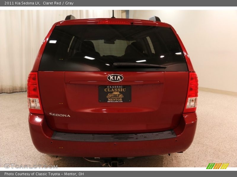 Claret Red / Gray 2011 Kia Sedona LX