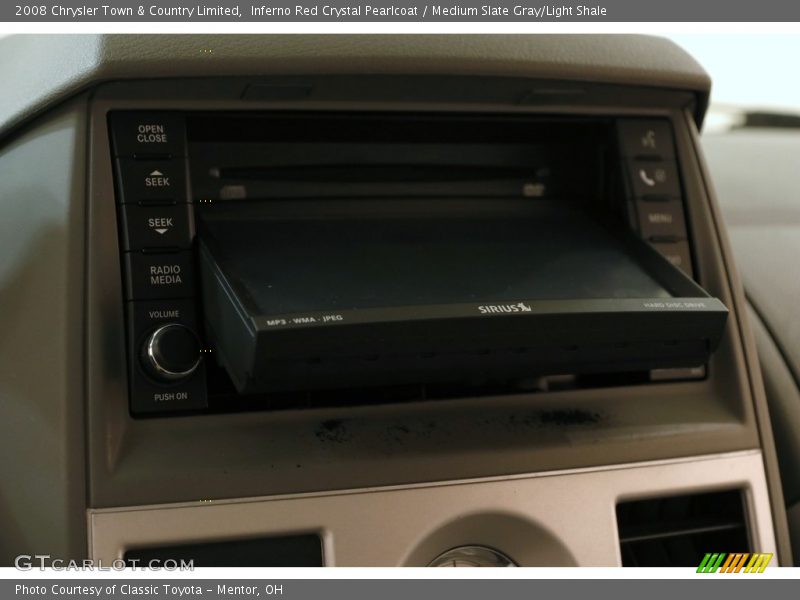 Inferno Red Crystal Pearlcoat / Medium Slate Gray/Light Shale 2008 Chrysler Town & Country Limited