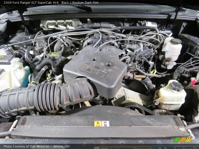 Black / Medium Dark Flint 2009 Ford Ranger XLT SuperCab 4x4