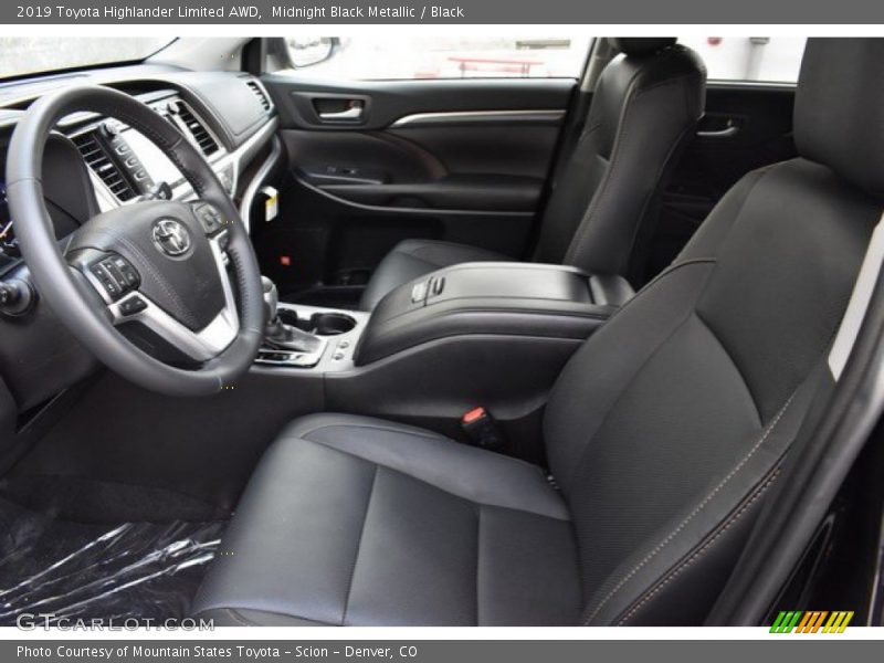 Midnight Black Metallic / Black 2019 Toyota Highlander Limited AWD