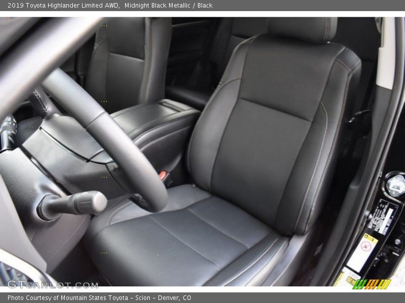 Midnight Black Metallic / Black 2019 Toyota Highlander Limited AWD
