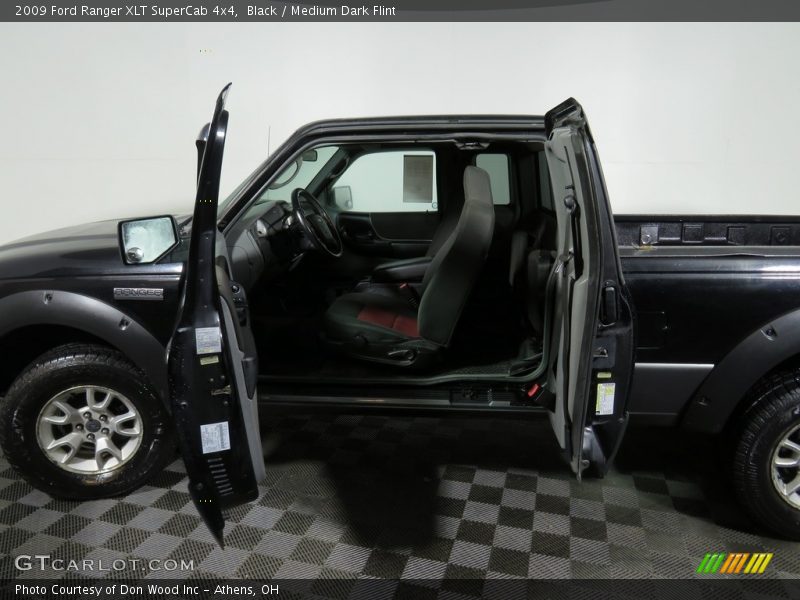 Black / Medium Dark Flint 2009 Ford Ranger XLT SuperCab 4x4