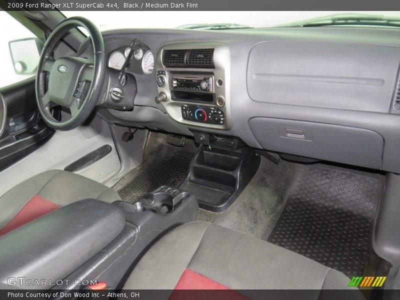 Black / Medium Dark Flint 2009 Ford Ranger XLT SuperCab 4x4