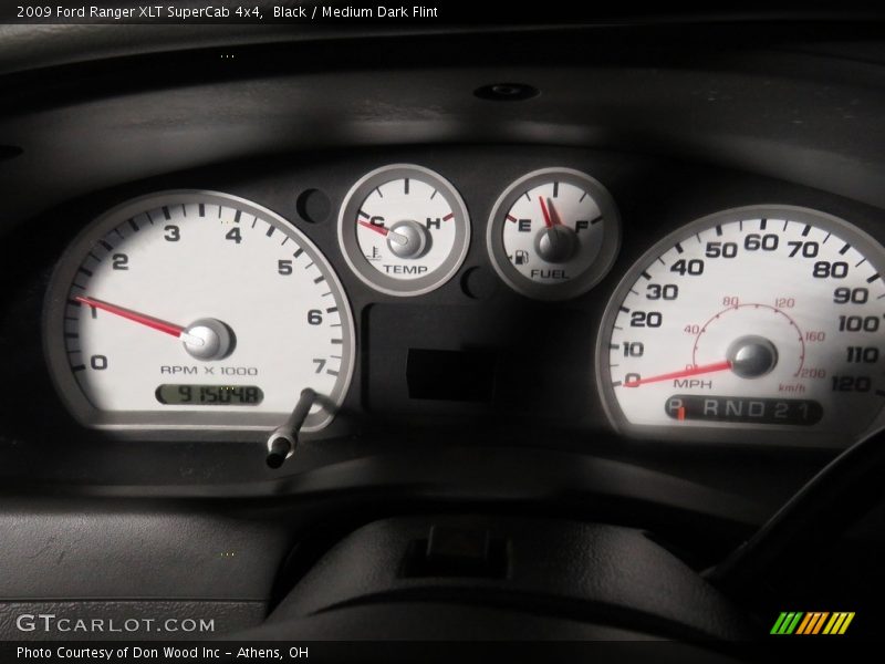 Black / Medium Dark Flint 2009 Ford Ranger XLT SuperCab 4x4