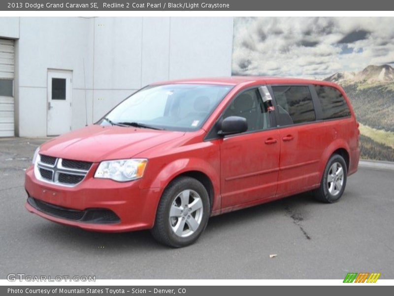 Redline 2 Coat Pearl / Black/Light Graystone 2013 Dodge Grand Caravan SE
