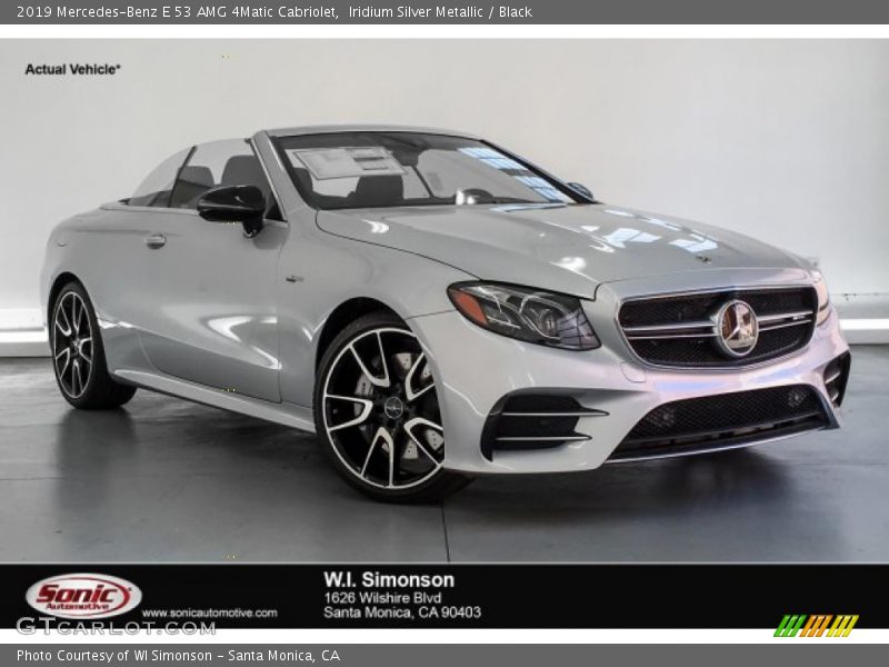 Iridium Silver Metallic / Black 2019 Mercedes-Benz E 53 AMG 4Matic Cabriolet