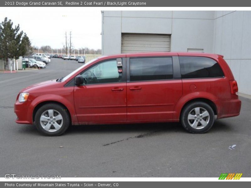 Redline 2 Coat Pearl / Black/Light Graystone 2013 Dodge Grand Caravan SE