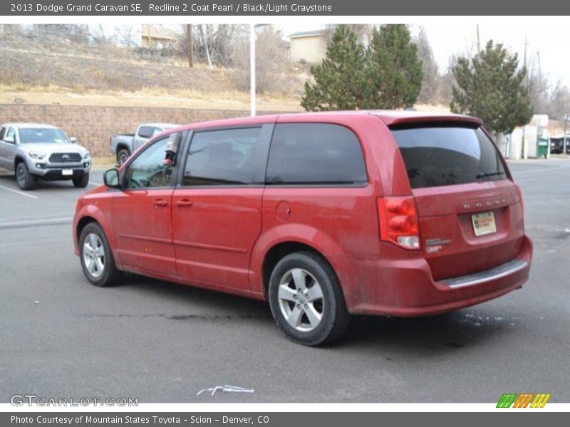 Redline 2 Coat Pearl / Black/Light Graystone 2013 Dodge Grand Caravan SE
