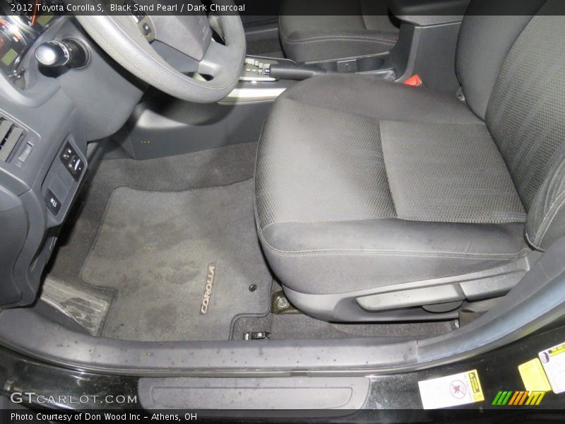 Black Sand Pearl / Dark Charcoal 2012 Toyota Corolla S