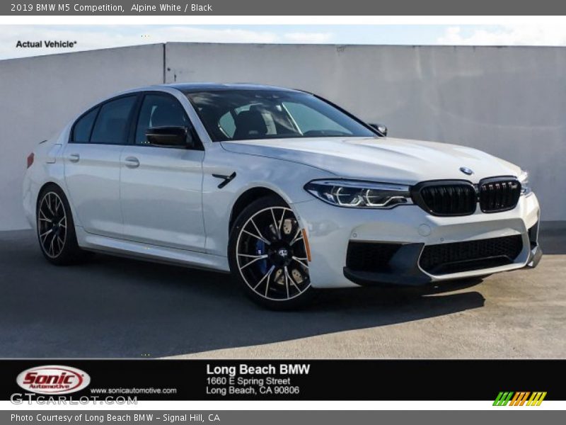 Alpine White / Black 2019 BMW M5 Competition