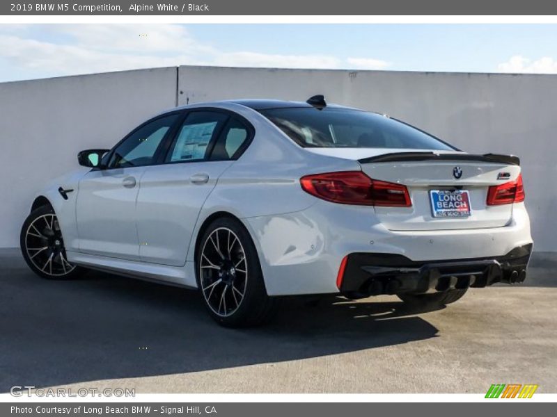 Alpine White / Black 2019 BMW M5 Competition