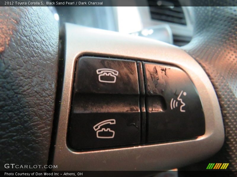 Black Sand Pearl / Dark Charcoal 2012 Toyota Corolla S