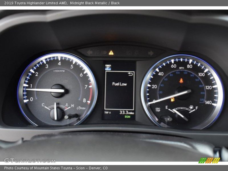 Midnight Black Metallic / Black 2019 Toyota Highlander Limited AWD