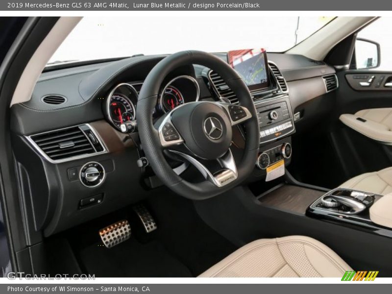 Lunar Blue Metallic / designo Porcelain/Black 2019 Mercedes-Benz GLS 63 AMG 4Matic