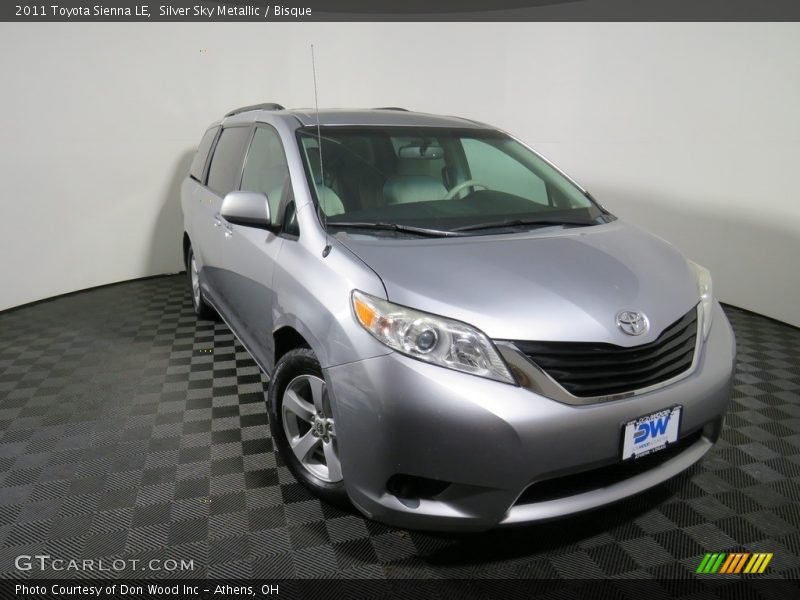 Silver Sky Metallic / Bisque 2011 Toyota Sienna LE