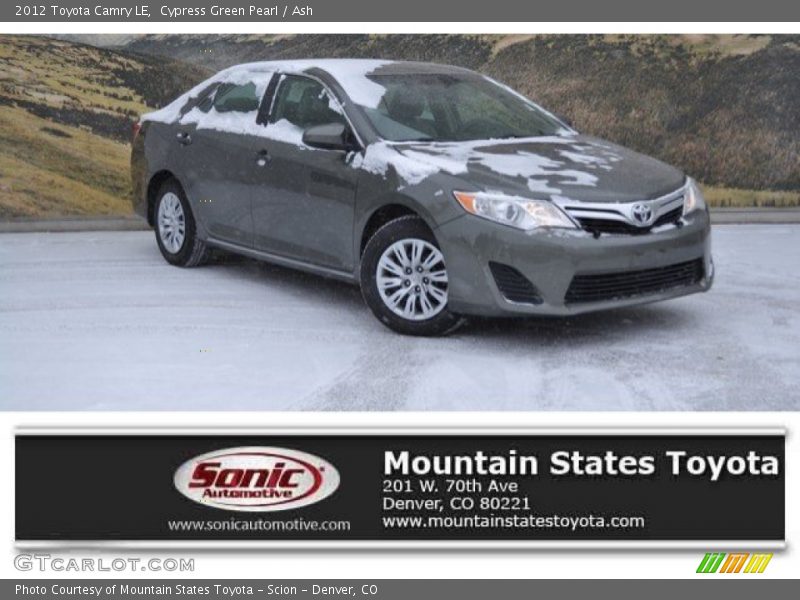 Cypress Green Pearl / Ash 2012 Toyota Camry LE