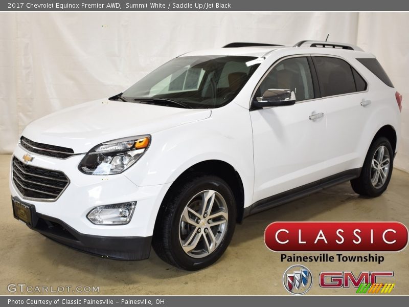 Summit White / Saddle Up/Jet Black 2017 Chevrolet Equinox Premier AWD