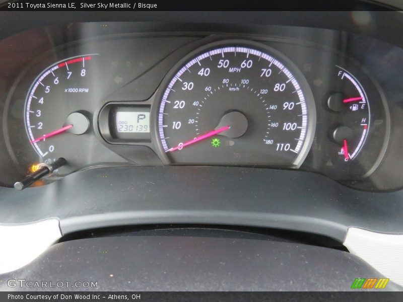 Silver Sky Metallic / Bisque 2011 Toyota Sienna LE
