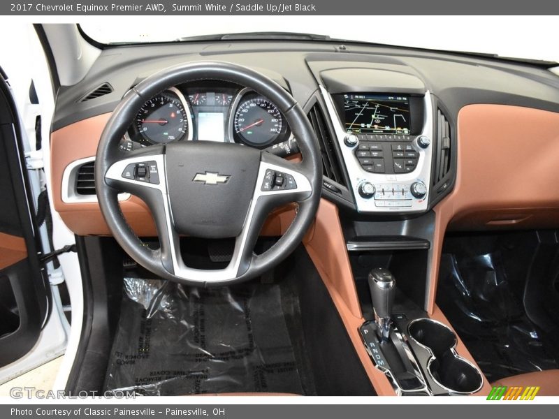 Summit White / Saddle Up/Jet Black 2017 Chevrolet Equinox Premier AWD