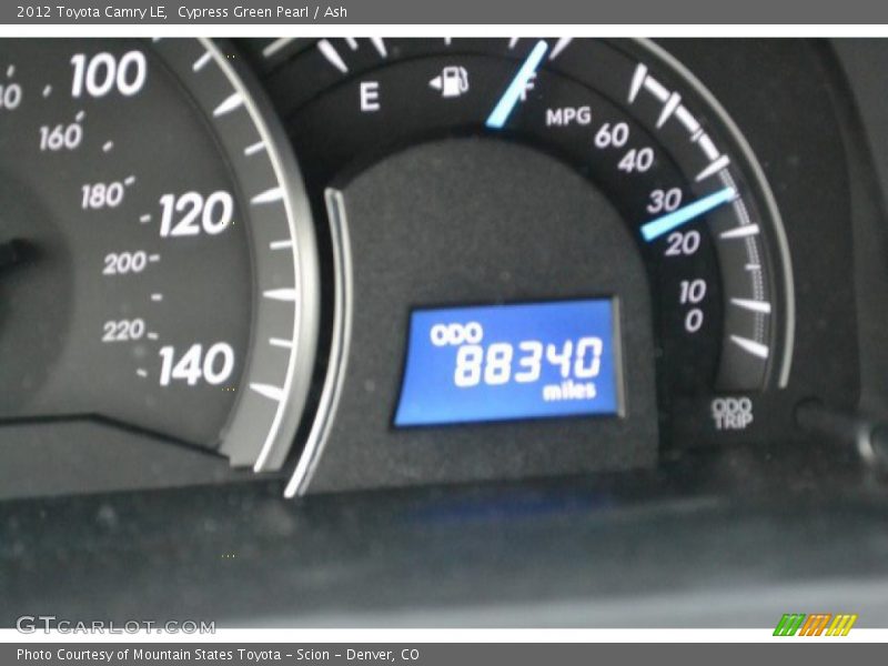 Cypress Green Pearl / Ash 2012 Toyota Camry LE