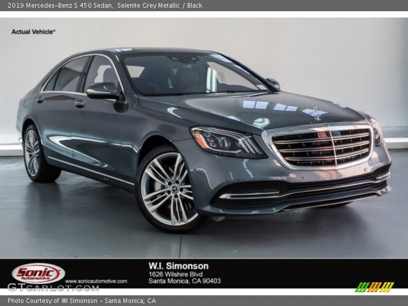 Selenite Grey Metallic / Black 2019 Mercedes-Benz S 450 Sedan