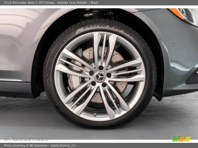 Selenite Grey Metallic / Black 2019 Mercedes-Benz S 450 Sedan
