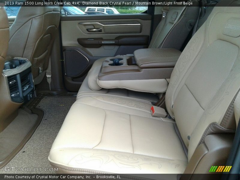 Diamond Black Crystal Pearl / Mountain Brown/Light Frost Beige 2019 Ram 1500 Long Horn Crew Cab 4x4